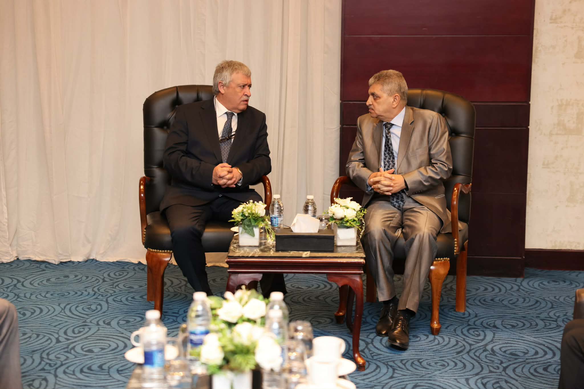 Rabie and Mardi discuss cooperation exchange expertise in the maritime industry