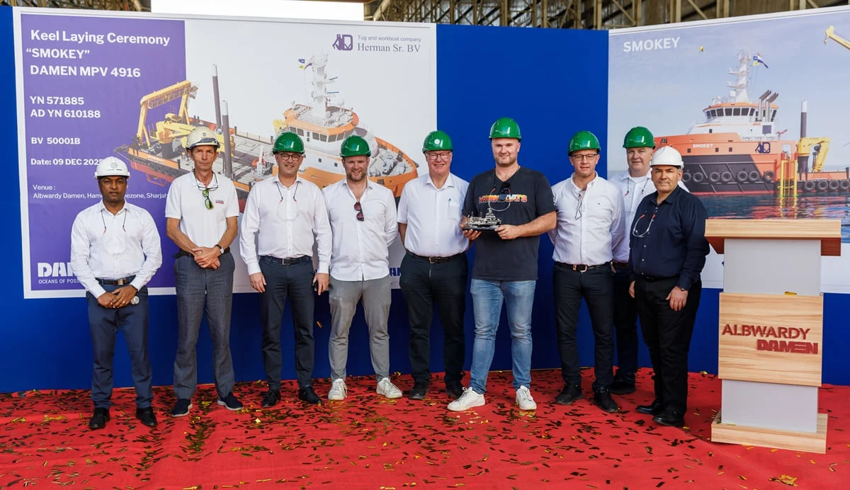 Damen lays keel for Herman Senior’s MPV 4916 Smokey