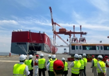 Media Tour of Car Carrier to View Cargo Handling Operations for Cairo