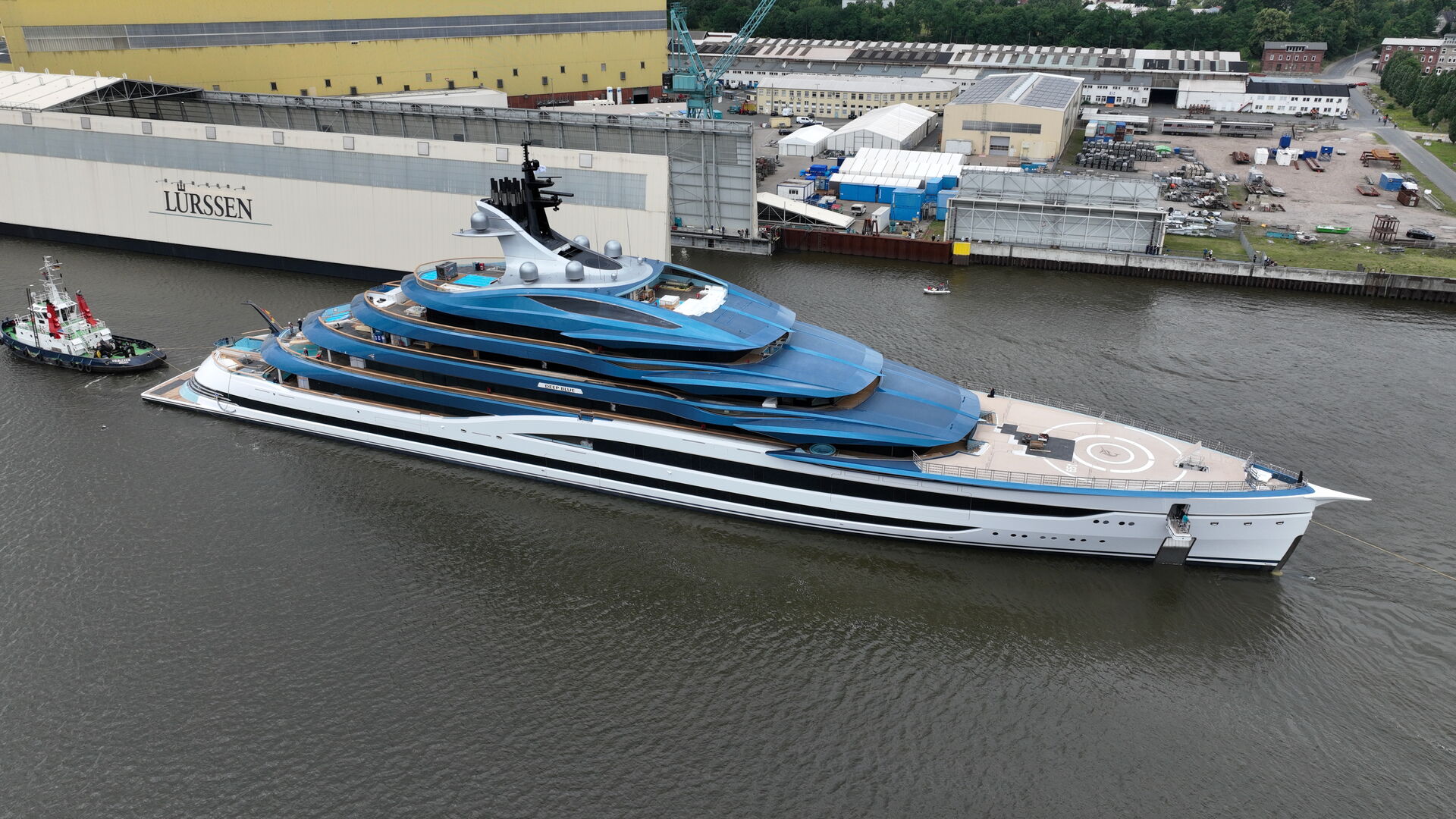 134m Lürssen superyacht Deep Blue will delivery before November