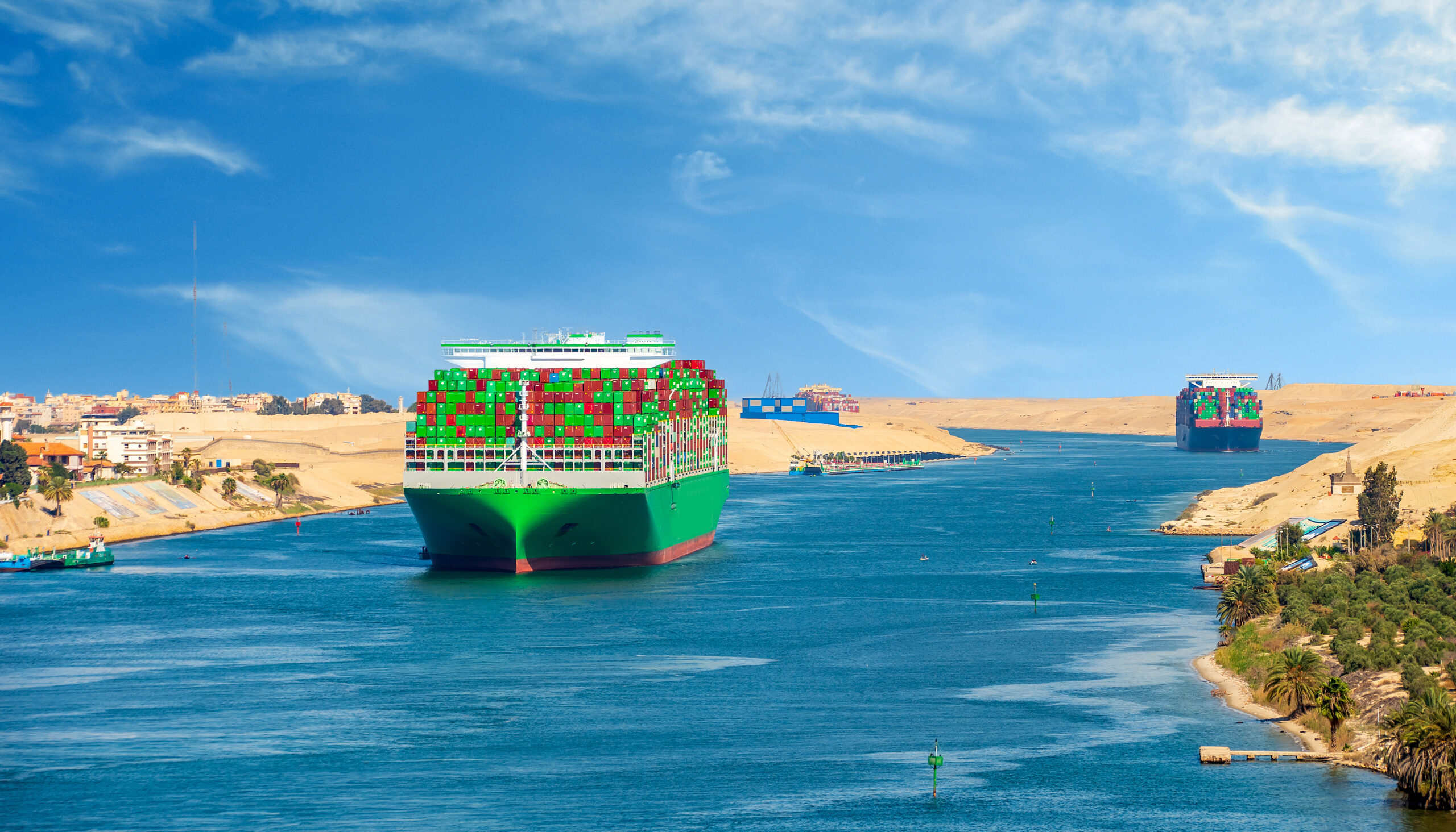 Drewry : Significant improvement in traffic through the Suez Canal this week