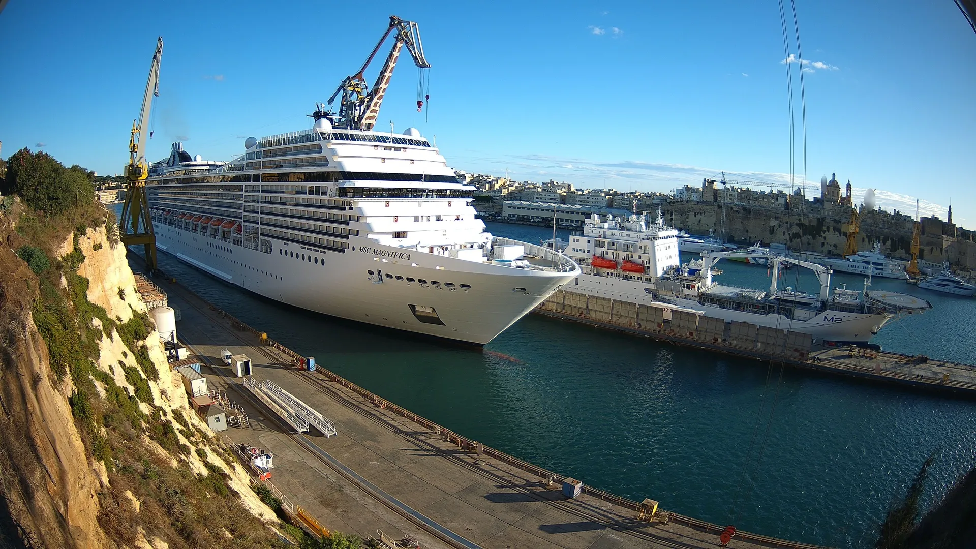 MSC Cruises ships  has begun the first of two major refits of  in Malta.
