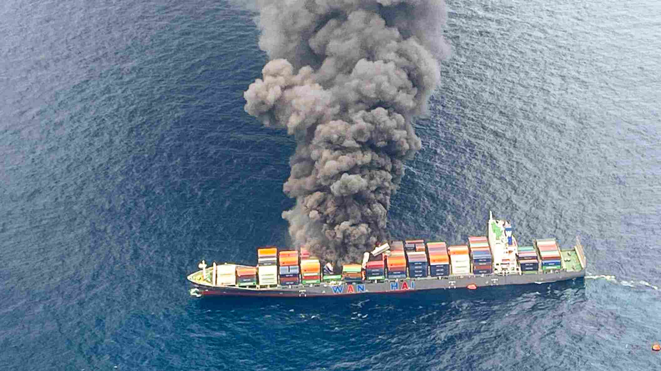 Singapore container ship suffers explosion off Kerala coast