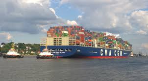 CMA CGM Benjamin Franklin is poised to transit the Suez Canal