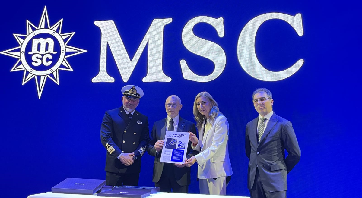 BV presents MSC World America with Platinum Pearl Award