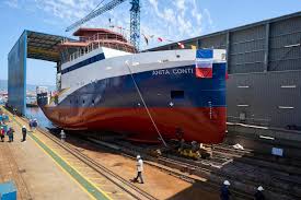 Launching of The Vessel ANITA CONTI at FREIRE SHIPYARD